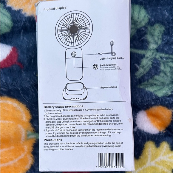 Mini Handheld Fan - Multicolor - Picture 2 of 4
